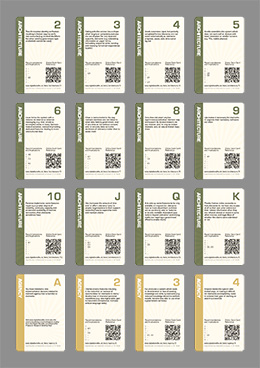 Printable playing card deck for Digital Benefits and Disbenefits Cornucopia