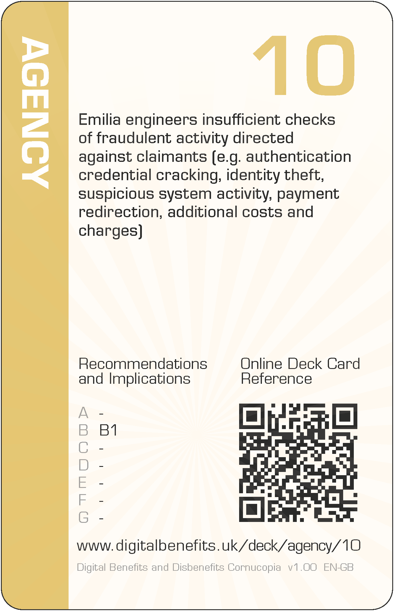 Emilia engineers insufficient checks of fraudulent activity directed against claimants (e.g. authentication credential cracking, identity theft, suspicious system activity, payment redirection, additional costs and charges)