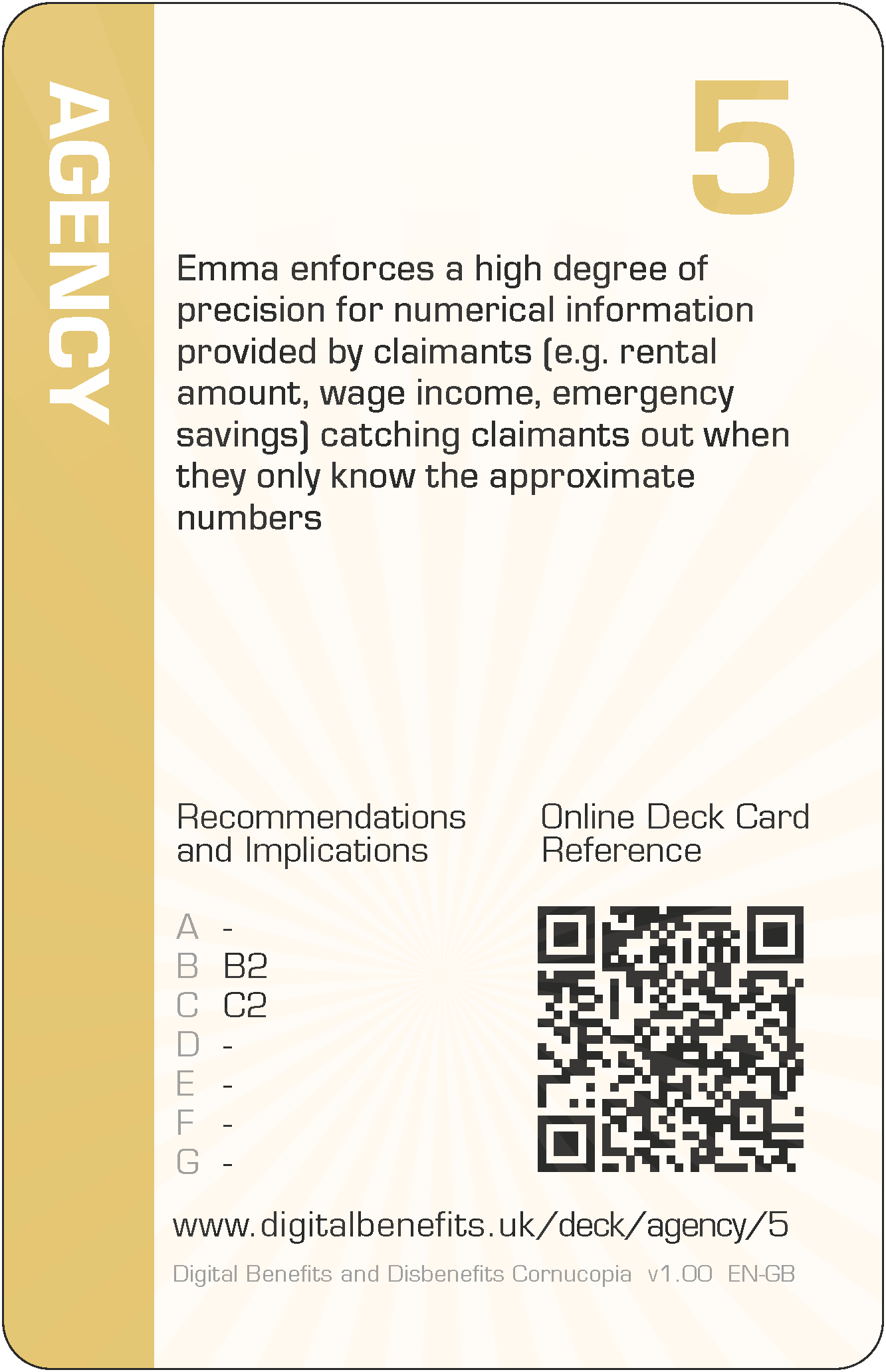 Emma enforces a high degree of precision for numerical information provided by claimants (e.g. rental amount, wage income, emergency savings) catching claimants out when they only know the approximate numbers