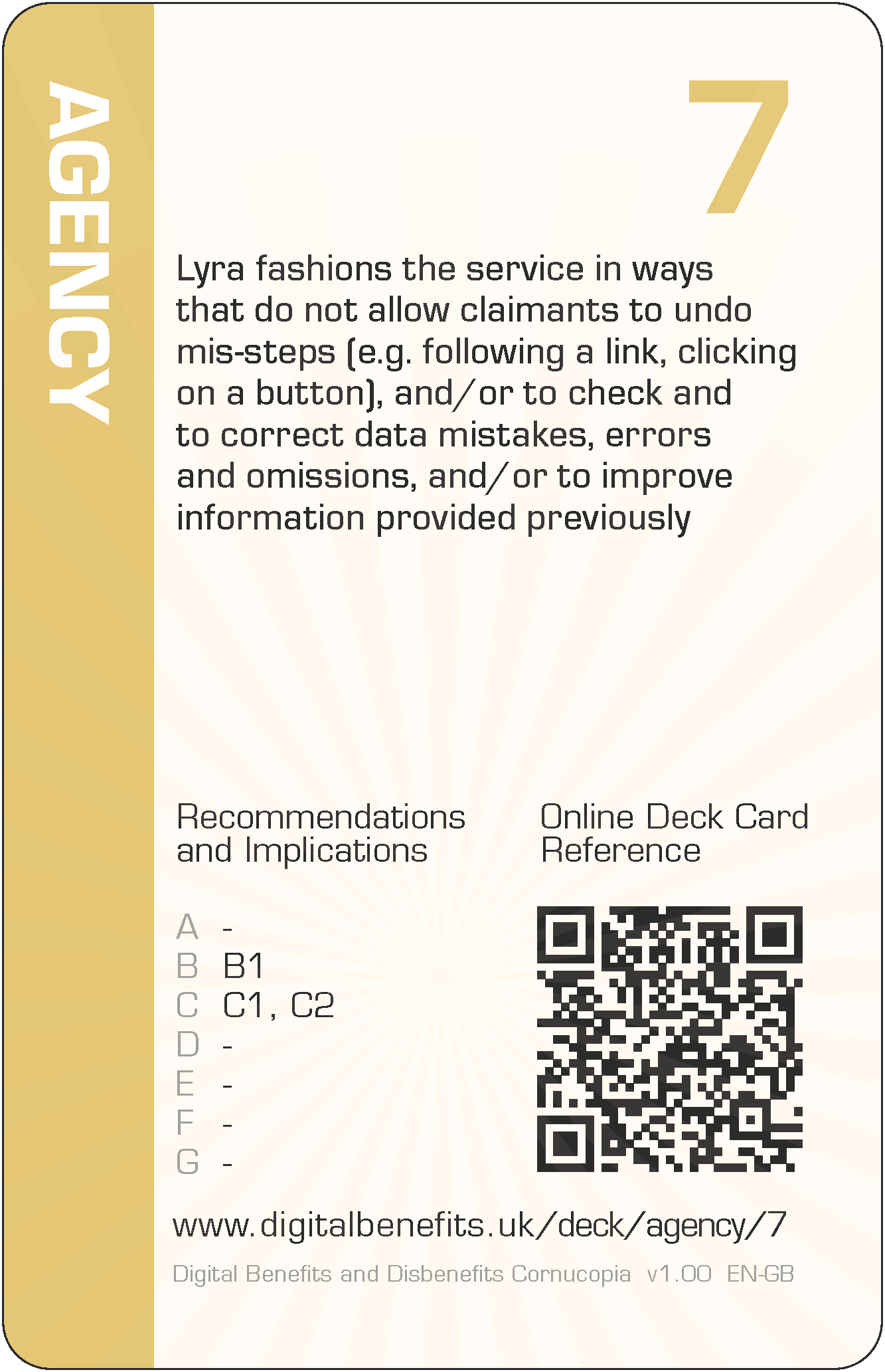 Lyra fashions the service in ways that do not allow claimants to undo mis-steps (e.g. following a link, clicking on a button), and/or to check and to correct data mistakes, errors and omissions, and/or to improve information provided previously