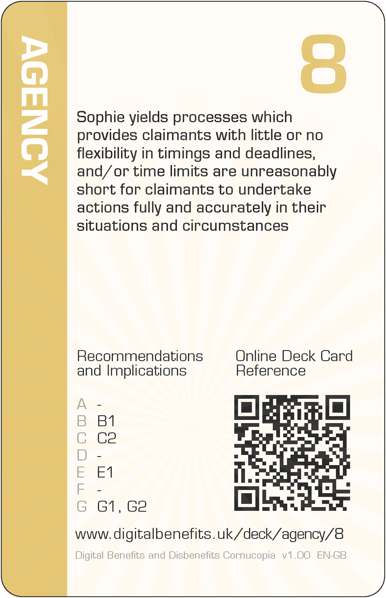 Sophie yields processes which provides claimants with little or no flexibility in timings and deadlines, and/or time limits are unreasonably short for claimants to undertake actions fully and accurately in their situations and circumstances