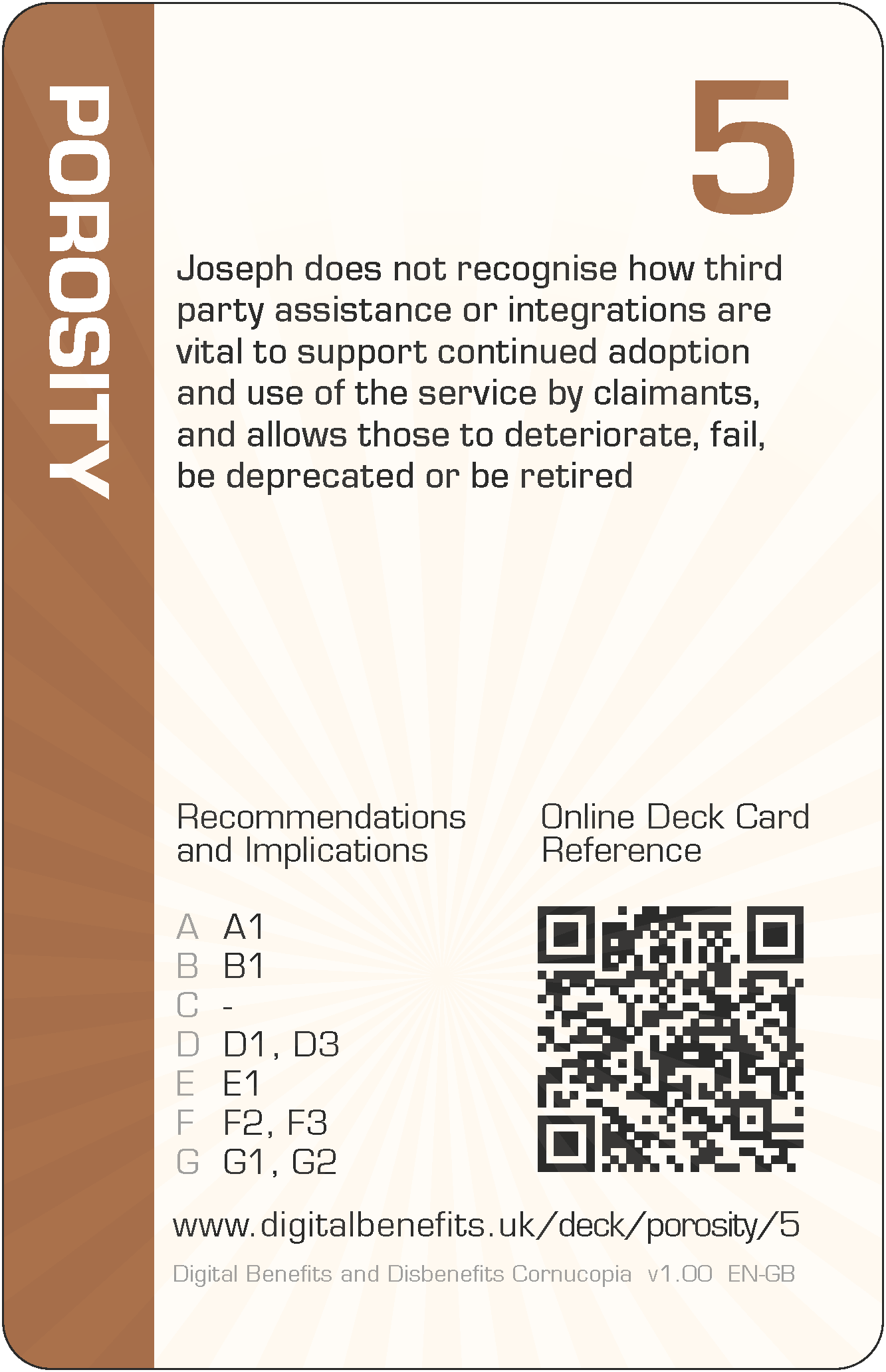 Joseph does not recognise how third party assistance or integrations are vital to support continued adoption and use of the service by claimants, and allows those to deteriorate, fail, be deprecated or be retired