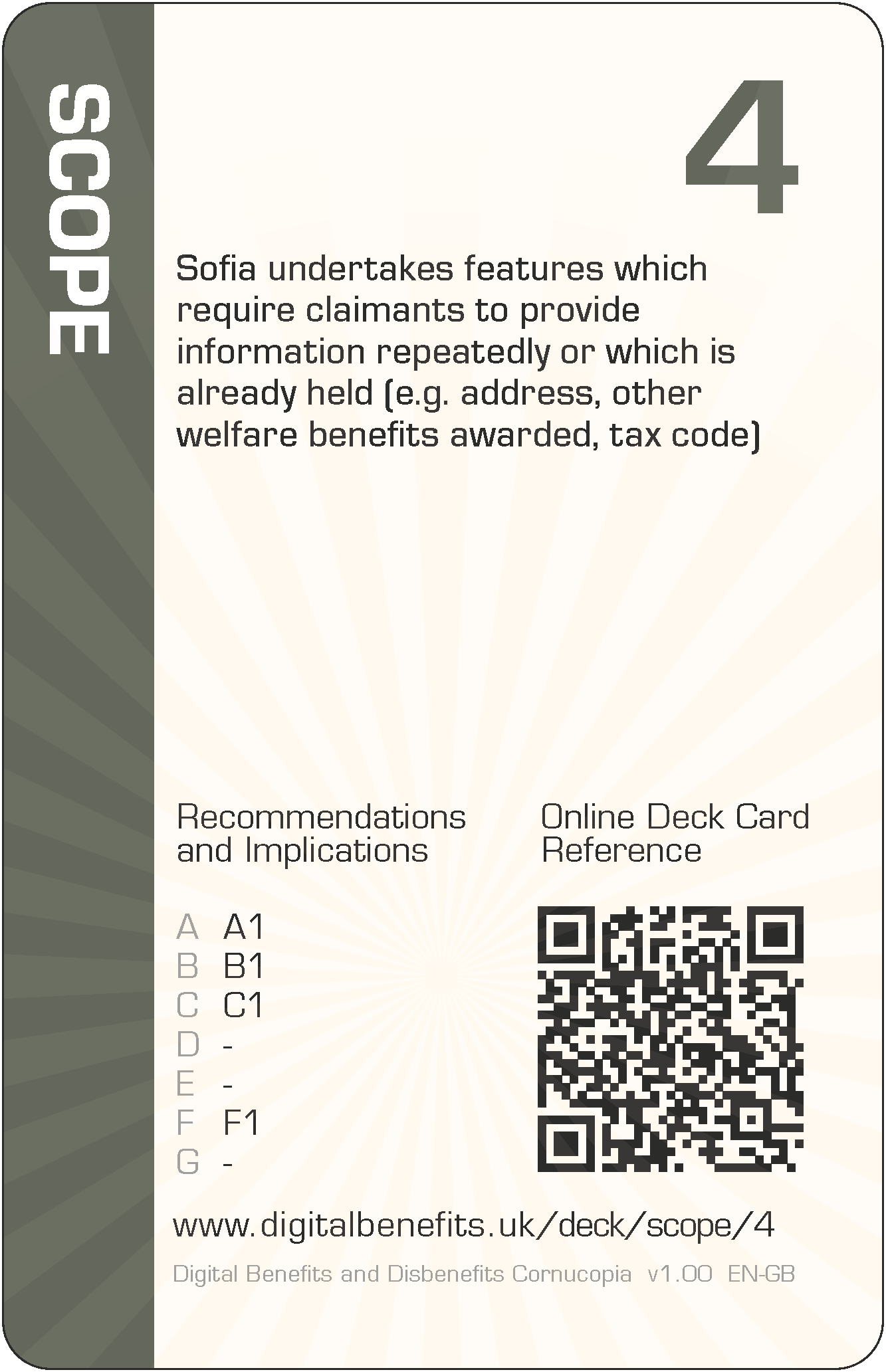 Sofia undertakes features which require claimants to provide information repeatedly or which is already held (e.g. address, other welfare benefits awarded, tax code)