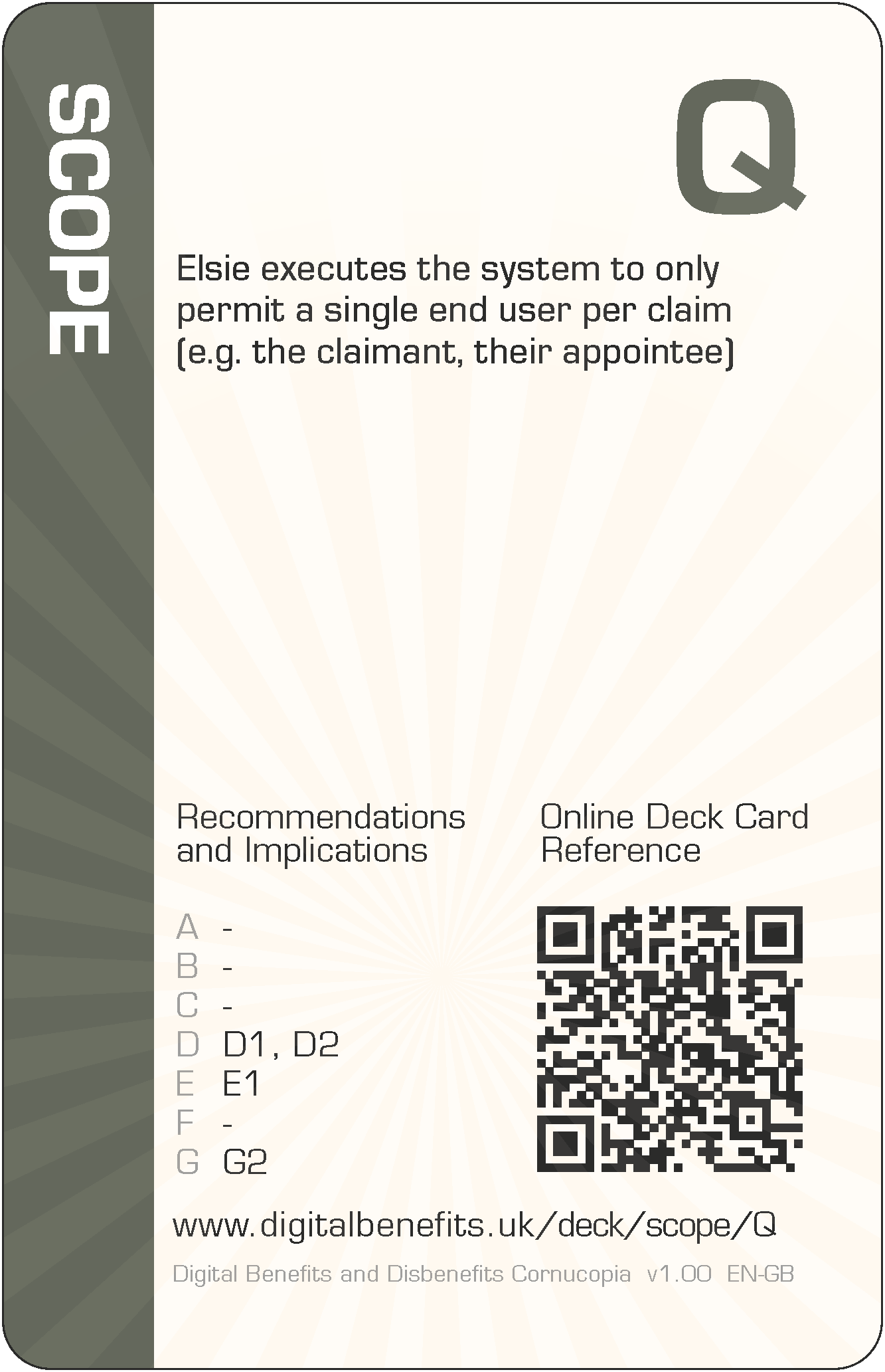 Elsie executes the system to only permit a single end user per claim (e.g. the claimant, their appointee)