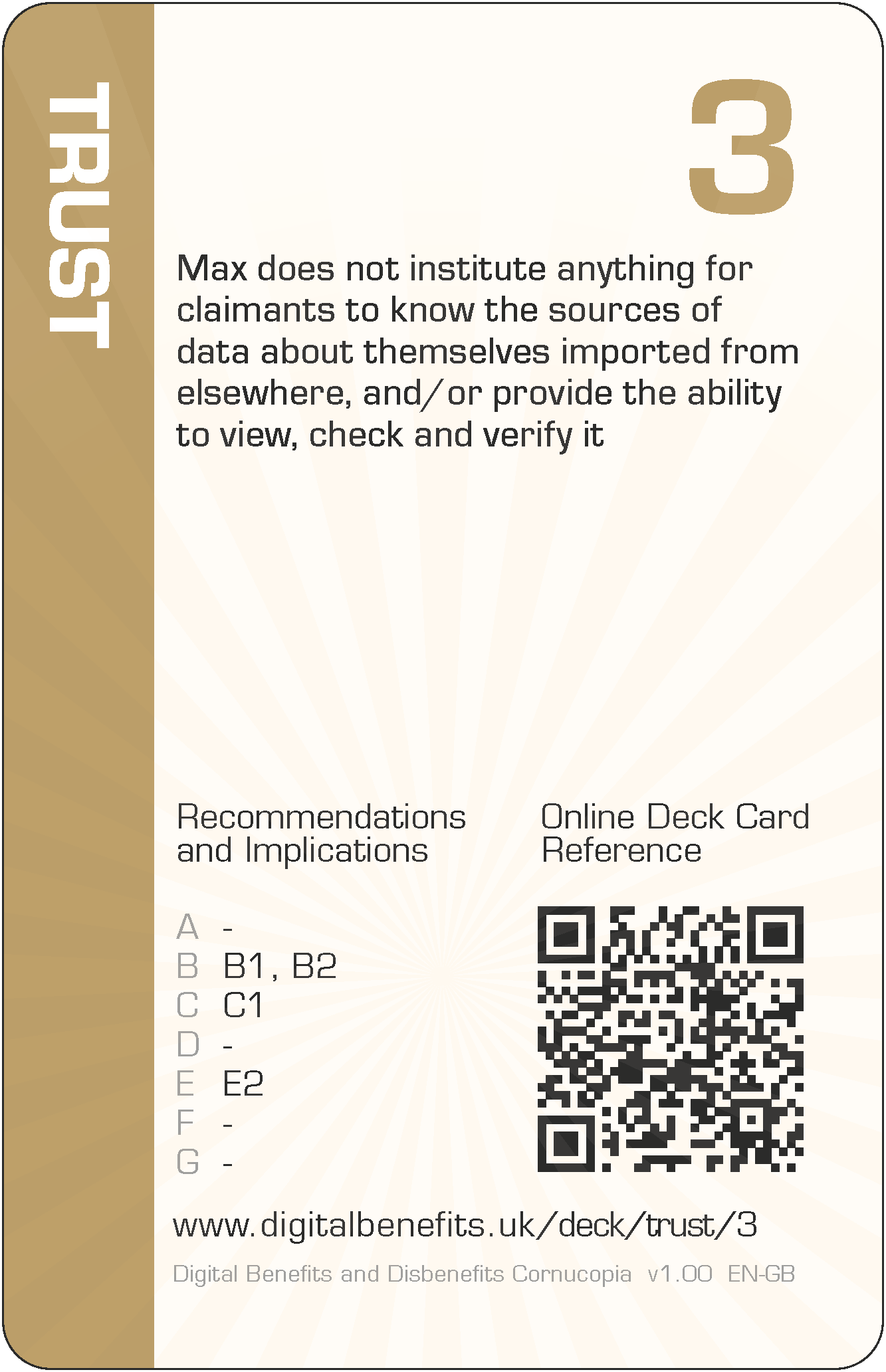 Max does not institute anything for claimants to know the sources of data about themselves imported from elsewhere, and/or provide the ability to view, check and verify it